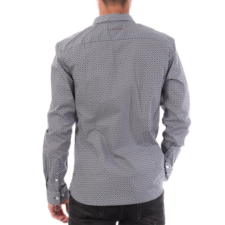 Chemise Bleu Imprimé Homme Teddy Smith Carton Strectch