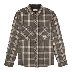 Chemise Marron à Carreaux Homme Teddy Smith 10716621D