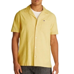 Chemisette Jaune Homme Tommy Hilfiger Linen Blend Camp-aruba