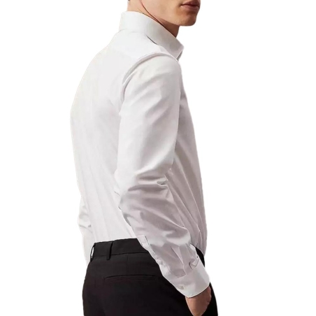 Chemise Blanche Homme Calvin Klein Jeans Poplin Stretch Regul