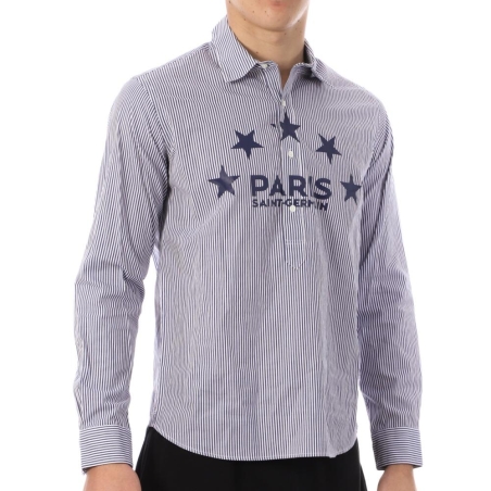 PSG Chemise à Rayures Marine Homme PSG 109