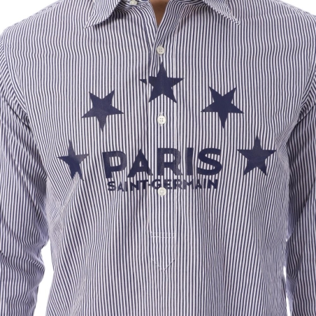 PSG Chemise à Rayures Marine Homme PSG 109
