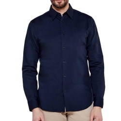 Chemise Marine Homme Calvin Klein Jeans Solid Stretch