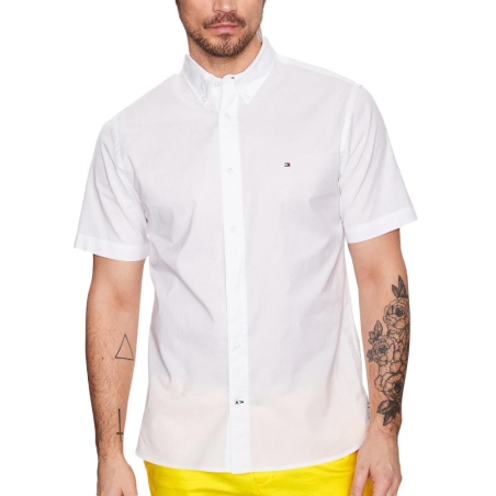 Chemise Blanche Homme Tommy Hilfiger Flex Poplin