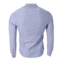 Chemises Bleu à Motifs Homme Teddy Smith Carton