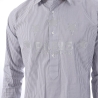 PSG Chemise à Rayures Gris Homme PSG 109