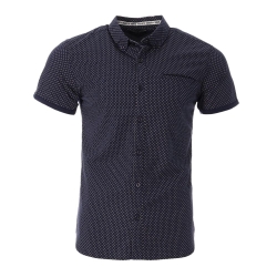 Chemise Marine à Motifs Homme Teddy Smith Cut Mc 10711556D