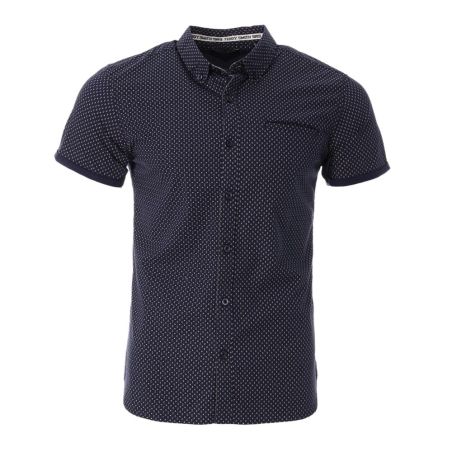 Chemise Marine à Motifs Homme Teddy Smith Cut Mc 10711556D