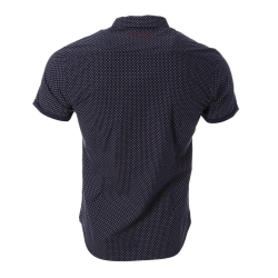 Chemise Marine à Motifs Homme Teddy Smith Cut Mc 10711556D