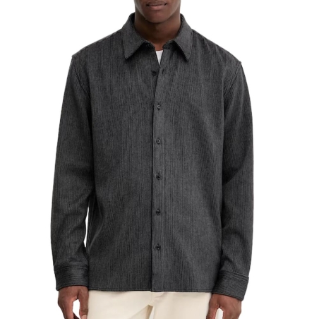 Chemise à Rayures Bleu Homme Calvin Klein Jeans Corduroy