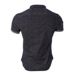 Chemise Marine/Taupe à Motifs Homme Teddy Smith Cut Mc 10711556D