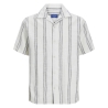 Chemisette Rayures Blanc/Bleu Homme Jack & Jones Cabana