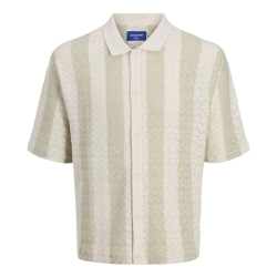 Chemise Beige/Verte Homme Jack & Jones Ortyler