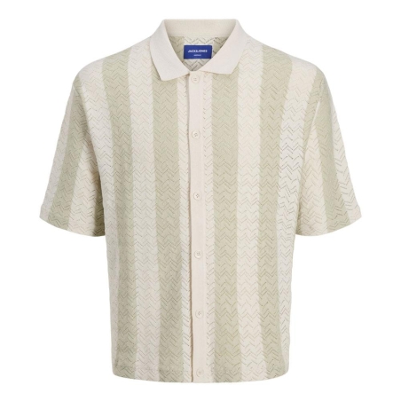 Chemise Beige/Verte Homme Jack & Jones Ortyler
