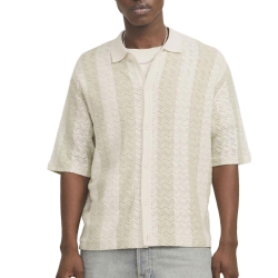 Chemise Beige/Verte Homme Jack & Jones Ortyler
