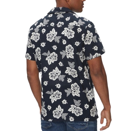 Chemise Marine à Motifs Homme Tommy Hilfiger Aop