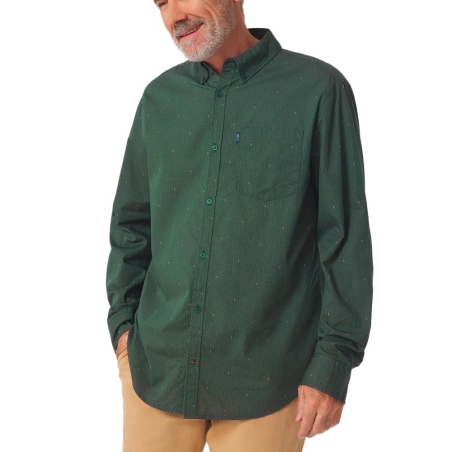 Chemise Vert Foncé Homme TBS SYRAHCHE