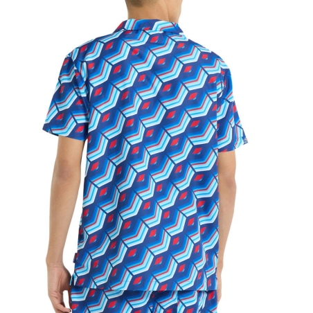 Chemisette Bleu Homme Umbro Printed Shirt Regale