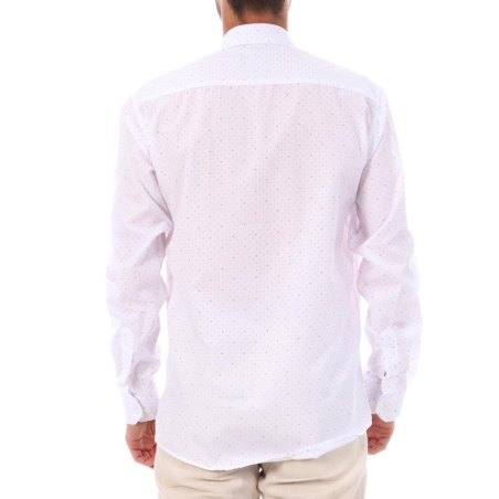 Chemise Blanche à Motifs Homme Saint Hilaire 202