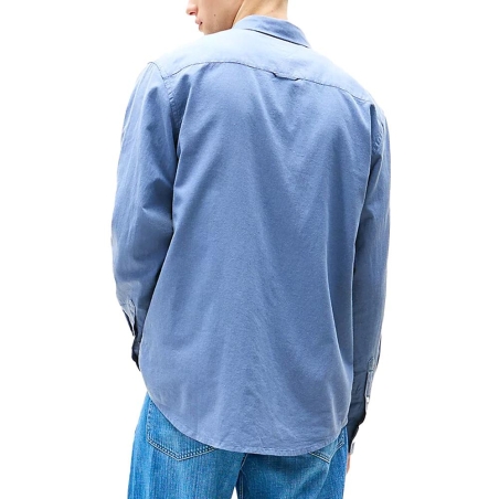 Chemise Bleu Moyen Homme Tommy Hilfiger Linen Blend-precious
