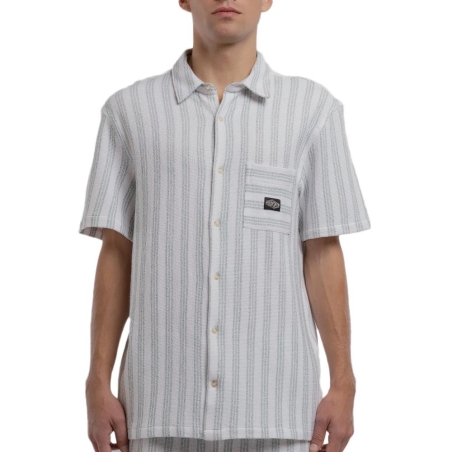 Chemise Ecru/Verte Homme Teddy Smith Akuma