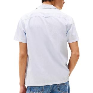 Chemisette Bleu Clair Homme Tommy Hilfiger Linen Blend Camp-aruba