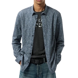 Chemises Marine à Motifs Homme Teddy Smith Carton