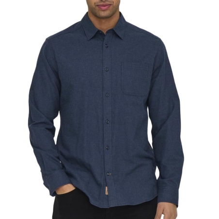 Chemise Marine Homme Only & Sons Road Life