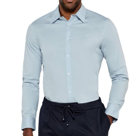 Chemise Bleu Clair Homme Calvin Klein Jeans Solid