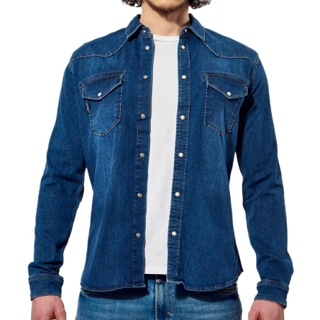 Chemise Bleu Moyen Homme Kaporal DIEGO