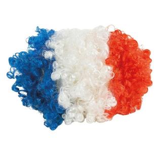 Perruque Equipe de France Bleu Blanc Rouge
