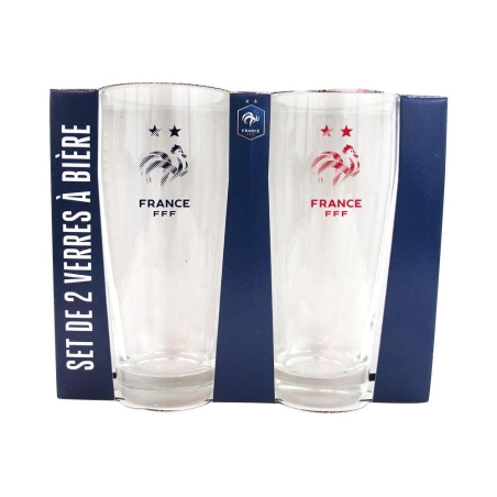 Set de 2 Verres à Bières Equipe de France