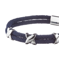Bracelet Noir Geographical Norway Corde 3 Motifs