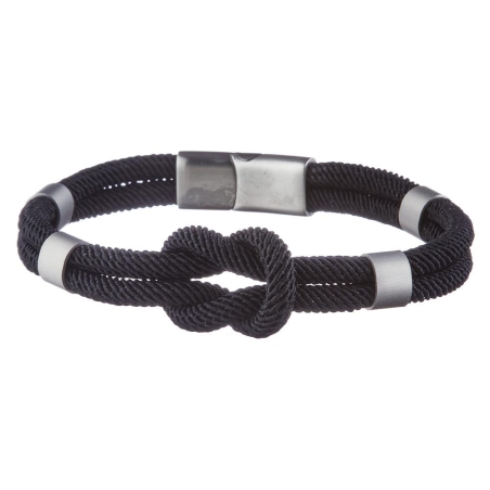Bracelet Cordon Marin-fermoir Noir Homme Geographical Norway SG-315026