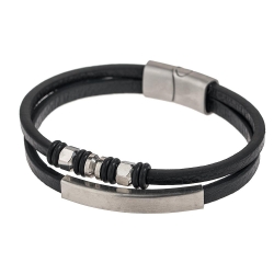 Bracelet Noir Homme Geographical Norway SG-315115