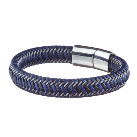 Bracelet Noir/Bleu Geographical Norway Rigide