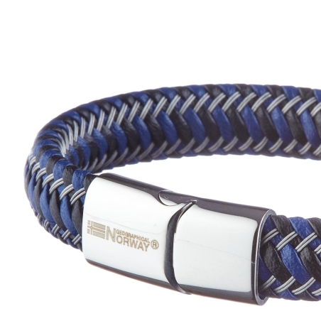 Bracelet Noir/Bleu Geographical Norway Rigide