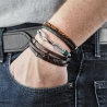 Bracelet Noir Geographical Norway Ancre