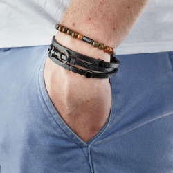 Bracelet Noir Geographical Norway 315001
