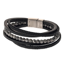 Bracelet Noir Geographical Norway 315101