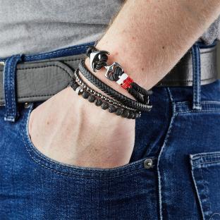 Bracelet Perles Noir Homme Geographical Norway 315051
