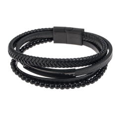 Bracelet Noir Homme Geographical Norway Bracelet Noir SG-315108