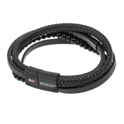 Bracelet Noir Homme Geographical Norway Bracelet Noir SG-315108