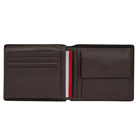 Portefeuille Marron Homme Tommy Hilfiger Corp Flap & Co