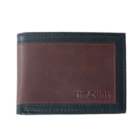 Portefeuille Marron/Noir Homme Rip Curl Pumped Emboss