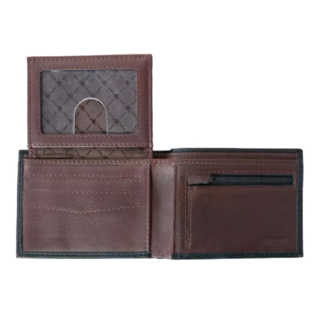 Portefeuille Marron/Noir Homme Rip Curl Pumped Emboss