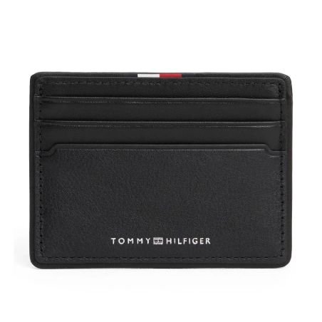 Porte Cartes Noir Homme Tommy Hilfiger Corp Holder