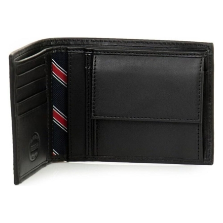 Coffret Portefeuille + Porte Clef Homme Noir Tommy Hilfiger Eton