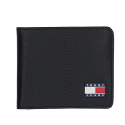 Portefeuille Noir Homme Tommy Hilfiger Heritage AM0AM13409