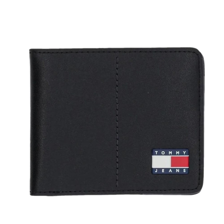 Portefeuille Noir Homme Tommy Hilfiger Heritage AM0AM13409